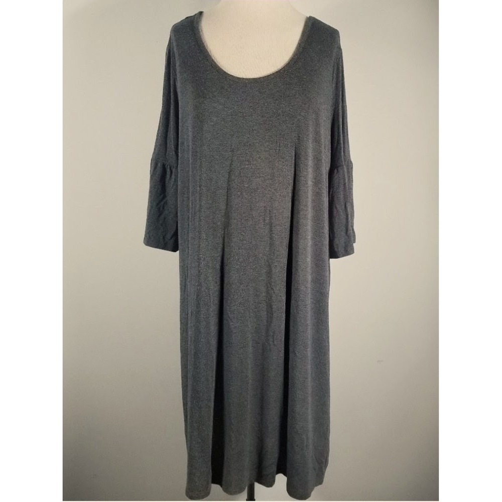 Matilda Jane Live To Teach Gray Bell Sleeve Tshirt Swing Dress XXL - Picture 3 of 8